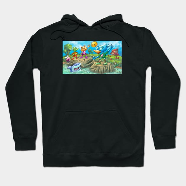 Forest Friends 2 Hoodie by BlueGlue